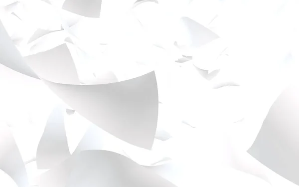 Flygande ark av papper isolerad på vit bakgrund. Abstrakta pengar flyger i luften. 3D-illustration — Stockfoto