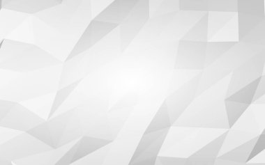 Beyaz soyut arka plan. Lowpoly arka planı. Buruşmuş kağıt. 3B illüstrasyon