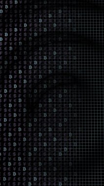 Bitcoin geçmişi. Şifreli para birimi 3 boyutlu illüstrasyon. Dijital para birimi sembolü. İş konsepti. Madencilik, geliştirme, kripto ticareti