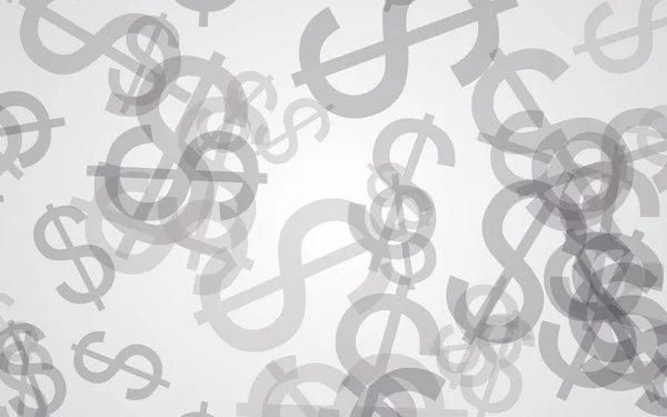 Graue Durchscheinende Dollarzeichen Auf Weißem Hintergrund Rottöne Illustration — Stockfoto