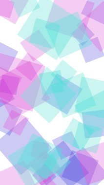 Beyaz arkaplanda çok renkli yarı saydam altıgenler. Dikey görüntü yönlendirmesi. 3B illüstrasyon