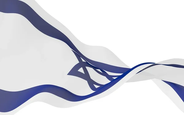 Die Flagge Israels Staatssymbol Des Staates Israel Ein Blauer Davidstern — Stockfoto