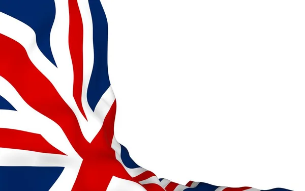 Waving Flag Great Britain British Flag United Kingdom Great Britain — Stock Photo, Image