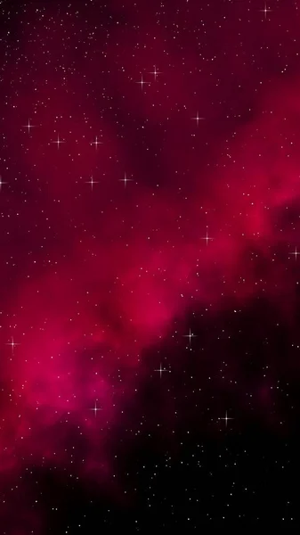 カラフルで美しい空間背景 宇宙空間だ 星空の宇宙食感 テンプレート 赤の背景ウェブサイト モバイルデバイスやアプリケーションの設計 3Dイラスト — ストック写真