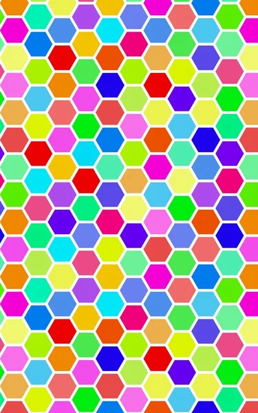 Nido Ape Molti Colori Multicolore Geometria Isometrica Illustrazione — Foto Stock