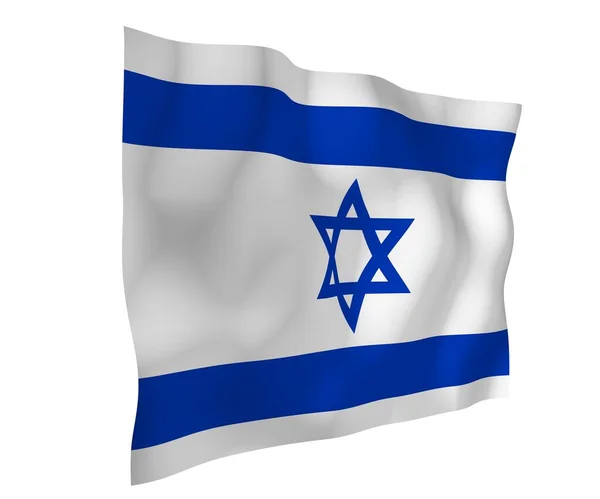 Bandera Israel Símbolo Estatal Del Estado Israel Una Estrella Azul —  Fotos de Stock