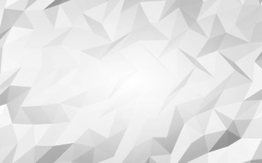 Beyaz soyut arka plan. Lowpoly arka planı. Buruşmuş kağıt. 3B illüstrasyon