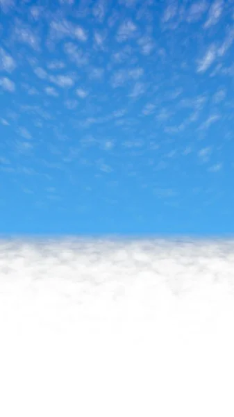 Fond Bleu Ciel Avec Des Nuages Blancs Cumulus Nuages Blancs — Photo