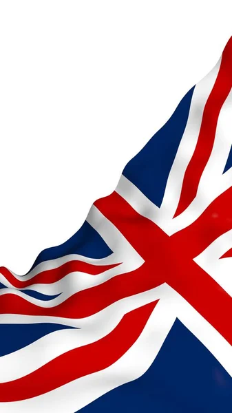 브리튼의 국기를 흔들며입니다 국기입니다 영국의 브리튼과 북아일랜드입니다 영국의 기호입니다 일러스트 — 스톡 사진