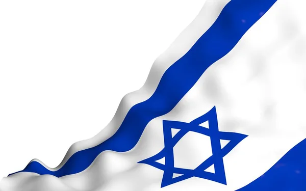 Bandera Israel Símbolo Estatal Del Estado Israel Una Estrella Azul —  Fotos de Stock