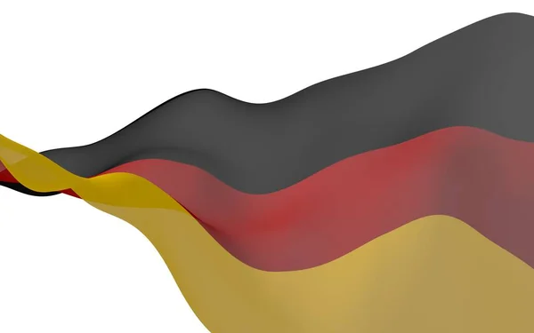 Bandera Alemania Ilustración Gran Formato Símbolo Estatal República Federal Alemania —  Fotos de Stock