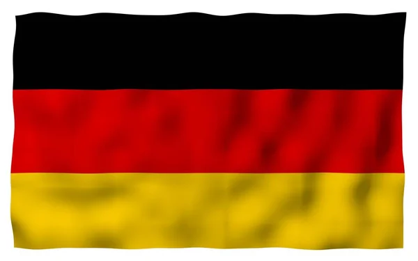 Flag Germany Wide Format Illustration State Symbol Federal Republic Germany — Stock Photo, Image