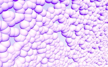 Pembe topların 3 boyutlu görüntüsü. Soyut duvar kağıdı ve arkaplan. 3B illüstrasyon