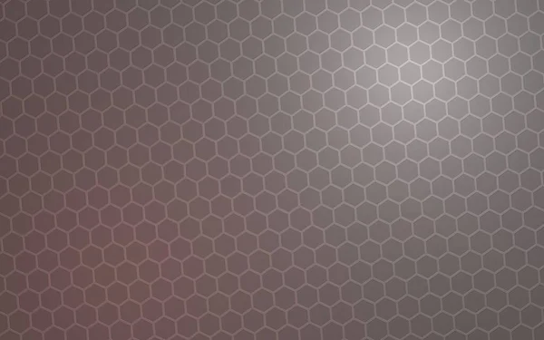 Honeycomb Color Lighting Gray Background Perspective View Polygon Look Honeycomb — Stock Photo, Image