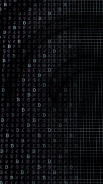 Bitcoin geçmişi. Şifreli para birimi 3 boyutlu illüstrasyon. Dijital para birimi sembolü. İş konsepti. Madencilik, geliştirme, kripto ticareti