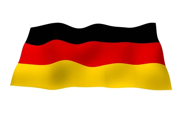 Drapeau Allemagne Illustration Grand Format Symbole État République Fédérale Allemagne — Photo