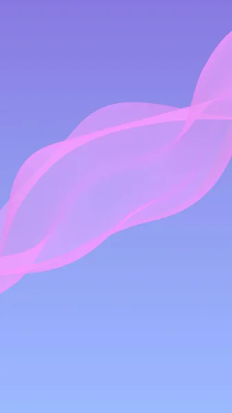 Розовая Волна Голубом Фоне Абстрактного Неба Волнующий Розовый Шарф Махать — стоковое фото