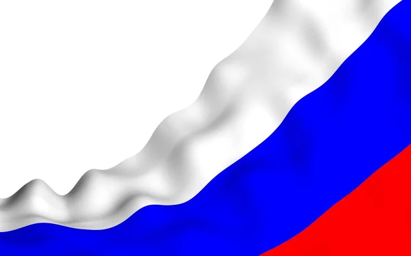 Fahne Des Russischen Verbandes Schwenkend Das Nationale Staatssymbol Russlands Illustration — Stockfoto