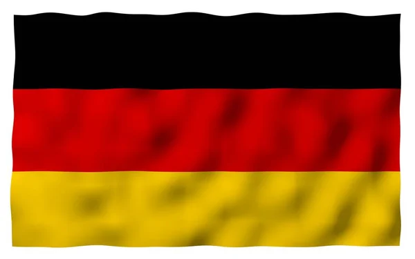 Drapeau Allemagne Illustration Grand Format Symbole État République Fédérale Allemagne — Photo