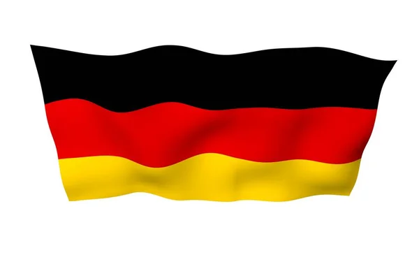 Bandera Alemania Ilustración Gran Formato Símbolo Estatal República Federal Alemania — Foto de Stock