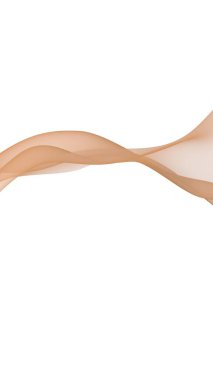 Soyut dalga. Eşarp. Beyaz arka planda parlak kurdele. Soyut duman. Raster hava desteği. Dikey görüntü yönlendirmesi. 3B illüstrasyon