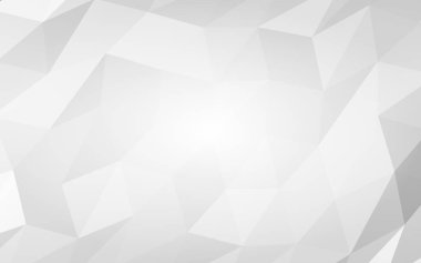 Beyaz soyut arka plan. Lowpoly arka planı. Buruşmuş kağıt. 3B illüstrasyon