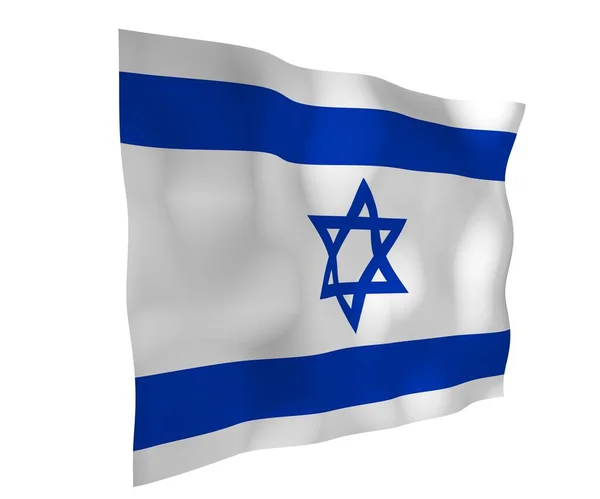 Bandera Israel Símbolo Estatal Del Estado Israel Una Estrella Azul —  Fotos de Stock