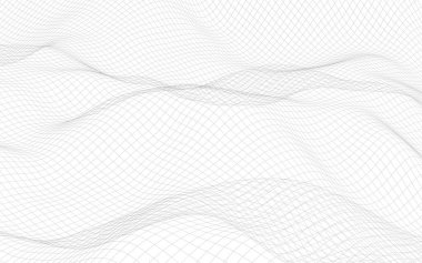 Beyaz arka planda soyut manzara. Siber uzay şebekesi. merhaba teknoloji ağı. 3d teknoloji illüstrasyon. 3d illüstrasyon