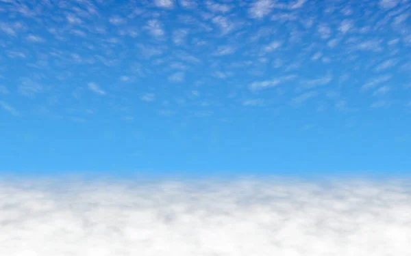 Blue Sky Background White Clouds Cumulus White Clouds Clear Blue — Stock Photo, Image