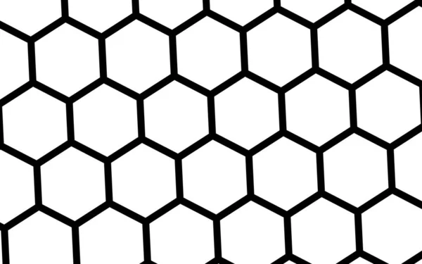 Μαύρη Κηρήθρα Λευκό Φόντο Προοπτική Του Πολυγώνου Μοιάζει Κηρήθρα Ισομετρική — Φωτογραφία Αρχείου