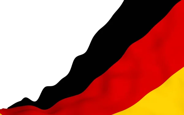 Vlajka Německa Ilustrace Širokém Formátu Státní Symbol Spolkové Republiky Německo — Stock fotografie