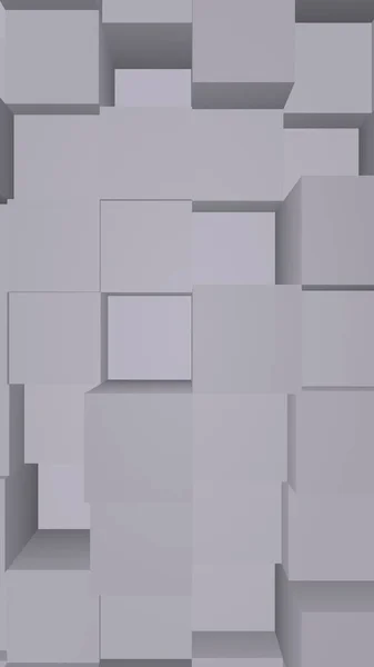 Абстрактный Серый Элегантный Кубический Геометрический Фон Хаотически Продвинутые Прямоугольные Решетки — стоковое фото