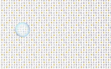 Ethereum klasik ve para beyaz bir arka plan üzerinde. Dijital kripto sembolü. İş konsepti. 3d illüstrasyon