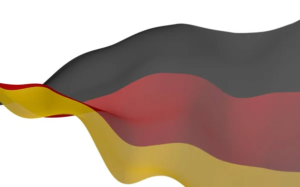 Deutschland Fahne Großformatige Illustration Staatssymbol Der Bundesrepublik Deutschland Rendering — Stockfoto