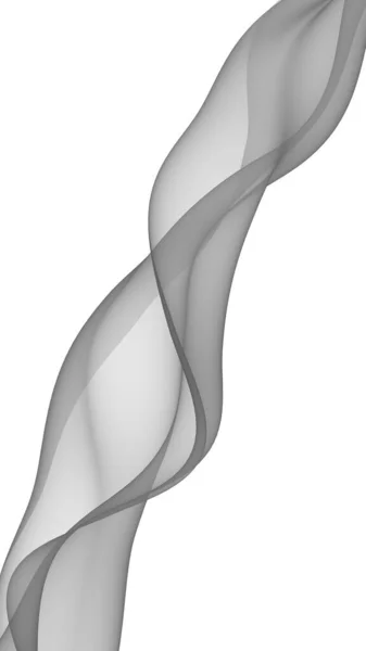 Абстрактна Сіра Хвиля Растровий Повітряний Фон Яскраво Сіра Стрічка Білому — стокове фото