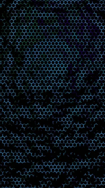 Honeycomb Blå Grön Bakgrund Perspektivvy Polygon Ser Som Honeycomb Isometrisk — Stockfoto