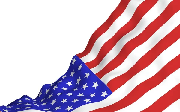 Flagge Der Vereinigten Staaten Von Amerika Schwenkend Stars Stripes Staatssymbol — Stockfoto