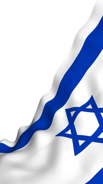 Bandera Israel Símbolo Estatal Del Estado Israel Una Estrella Azul —  Fotos de Stock