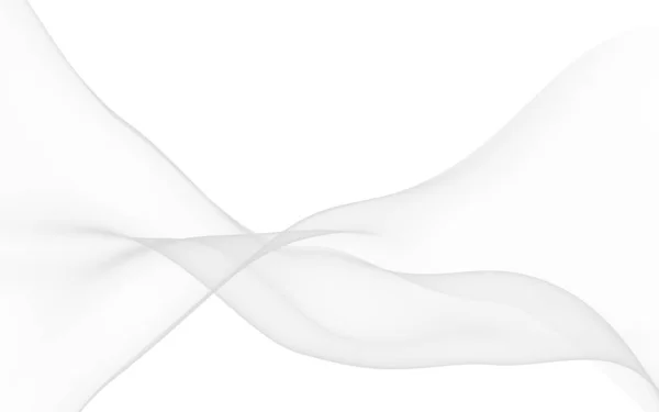 Белый Абстрактный Фон Развевающийся Белый Шарф Махать Белой Ветровой Ткани — стоковое фото