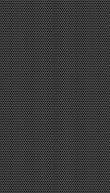 Siyah arka planda beyaz bal peteği. Kusursuz bir doku. İzometrik geometri. 3B illüstrasyon