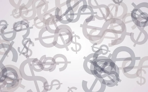 Grijze Doorschijnende Dollartekens Witte Achtergrond Rode Tinten Illustratie — Stockfoto
