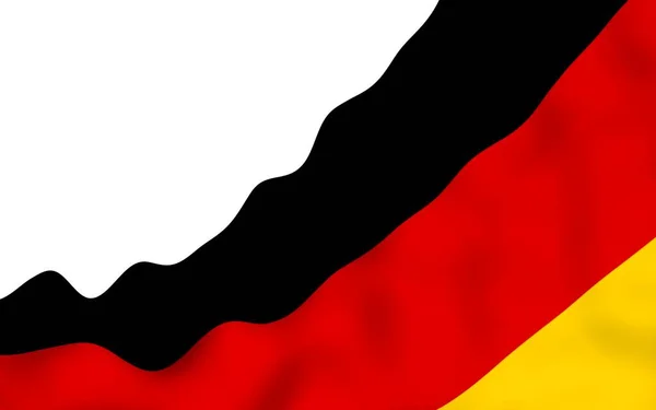 Flag Germany Wide Format Illustration State Symbol Federal Republic Germany — Stock Photo, Image