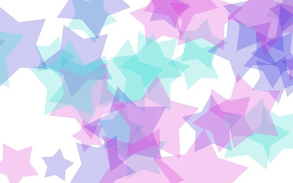 Multicolored Translucent Stars White Background Red Tones Illustration — Stock Photo, Image