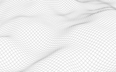 Beyaz arka planda soyut manzara. Siber uzay şebekesi. merhaba teknoloji ağı. 3d illüstrasyon