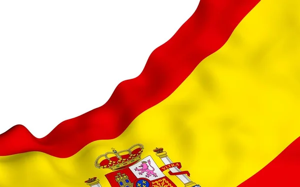 Bandera España Símbolo Estatal Oficial Del Reino España Concepto Web — Foto de Stock