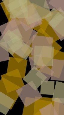 Koyu arkaplanda çok renkli yarı şeffaf altıgenler. Dikey görüntü yönlendirmesi. 3B illüstrasyon