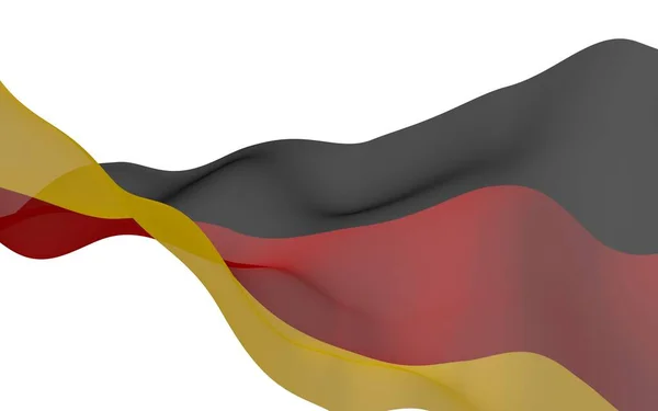 Deutschland Fahne Großformatige Illustration Staatssymbol Der Bundesrepublik Deutschland Rendering — Stockfoto