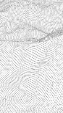 Beyaz arka planda soyut manzara. Siber uzay şebekesi. merhaba teknoloji ağı. 3d illüstrasyon