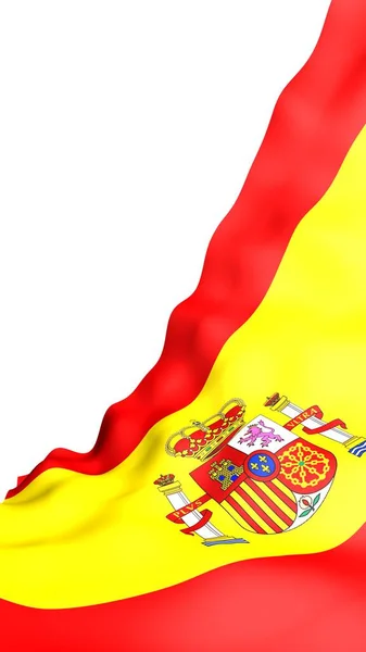 Bandiera Spain Simbolo Ufficiale Del Regno Spagna Concetto Web Pagine — Foto Stock