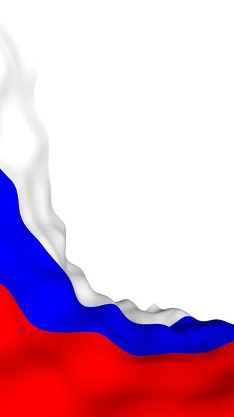 Fahne Des Russischen Verbandes Schwenkend Das Nationale Staatssymbol Russlands Illustration — Stockfoto